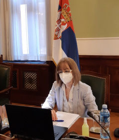 4 October 2021 MP Marina Ragus at the meeting of the PABSEC Committee on Legal and Political Affairs